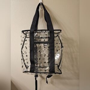 Electric Forest Transparent Convertible Bag/Backpack